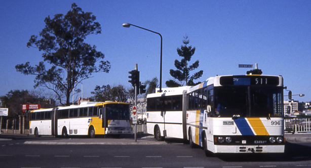 Brisbane Transport articulated DAF MBG230 Howard-Porter 996